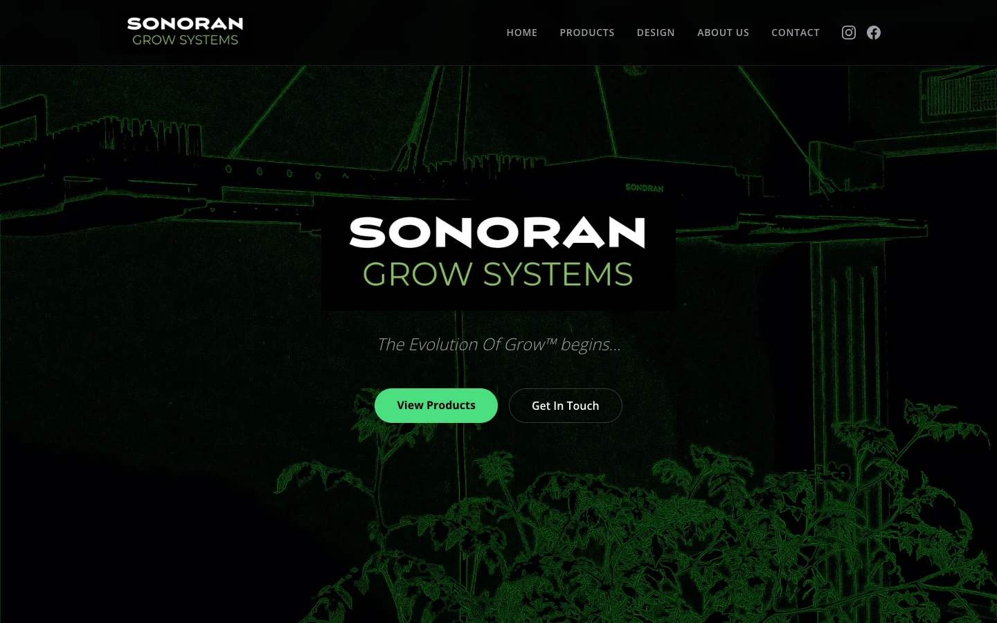 SonoranGrow.com — live site preview